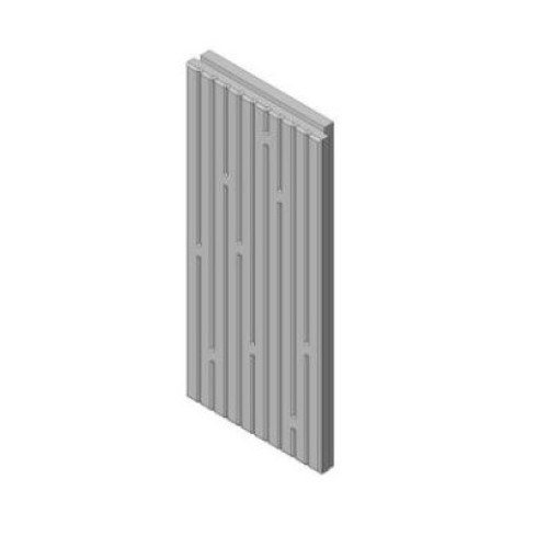 Šamotová deska zadní, střed a boční, pravolevá KV W 2G 66.50.01 (P)  